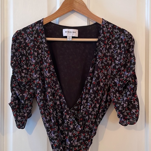 Highline Collective Floral Wrap Dress - Picture 1 of 5